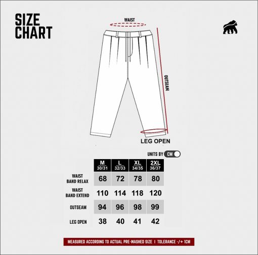 House of Smith Celana Baggy - Baggy Ease Pants Black - Image 4