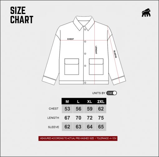 House of Smith Jaket Pria - Nomadic Shacket Black - Jacket - Image 6