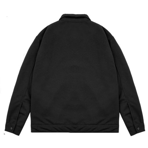 House of Smith Jaket Pria - Nomadic Shacket Black - Jacket - Image 2
