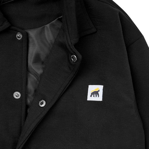 House of Smith Jaket Pria - Nomadic Shacket Black - Jacket - Image 3
