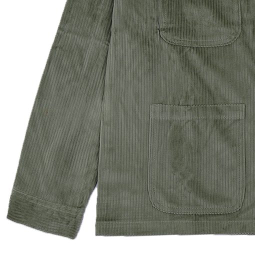 House of Smith Jaket Pria - Forge Cord Jacket Sage - Trucker Jacket - Image 3