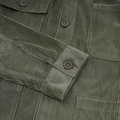 House of Smith Jaket Pria - Forge Cord Jacket Sage - Trucker Jacket - Image 4