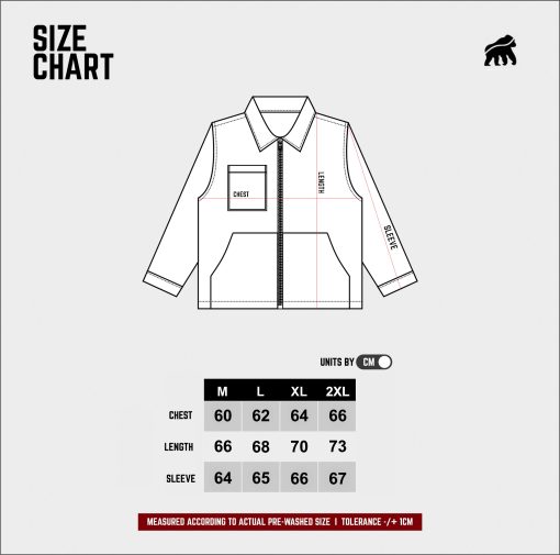 House of Smith Jaket Pria - Cord Master Jacket Zipper Sage - Trucker Jacket - Image 7