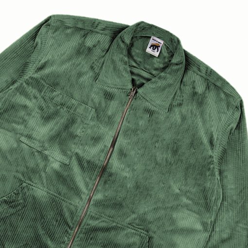 House of Smith Jaket Pria - Cord Master Jacket Zipper Sage - Trucker Jacket - Image 3