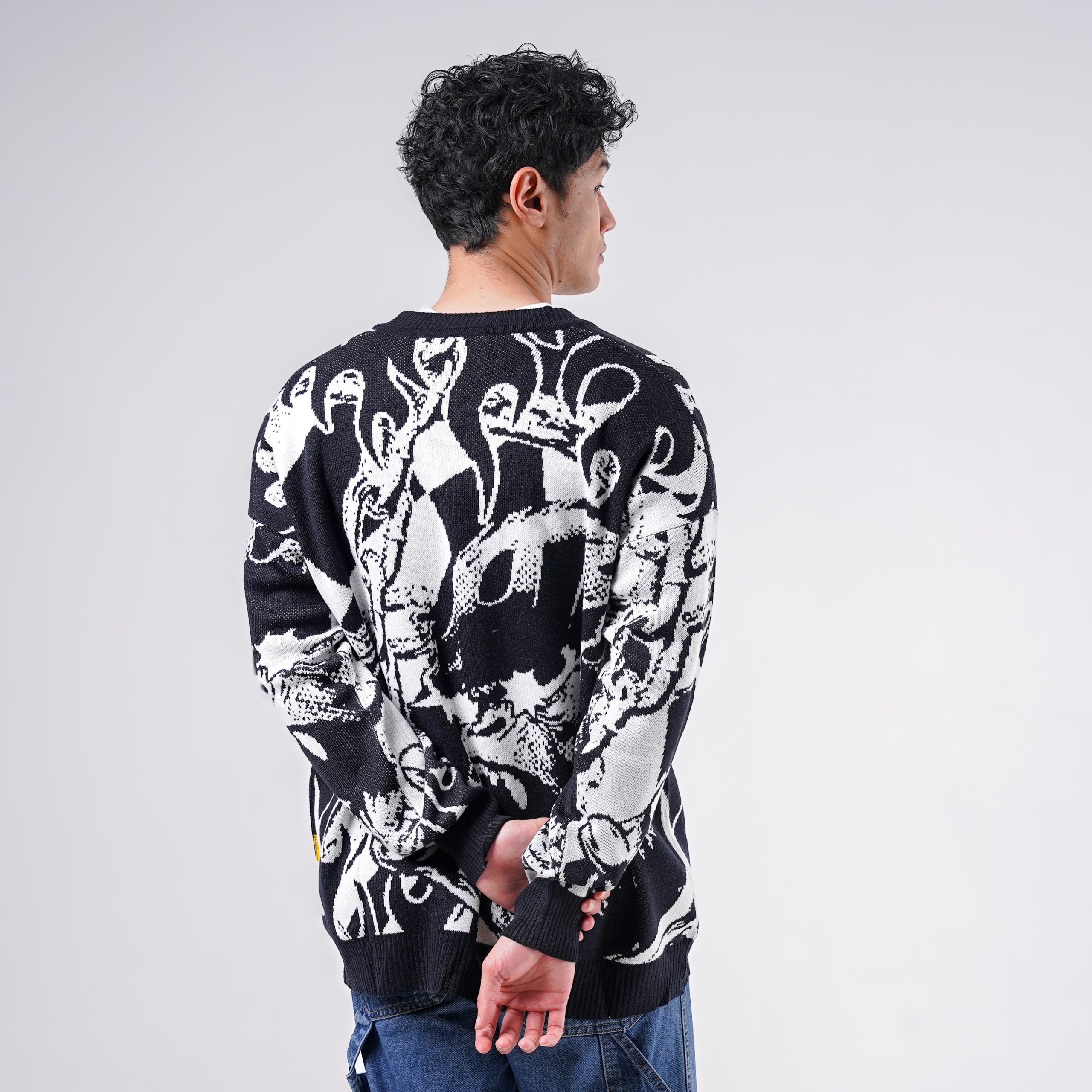 House of Smith Sweater Cardigan Pria - Gorirage Cardigan - Image 6