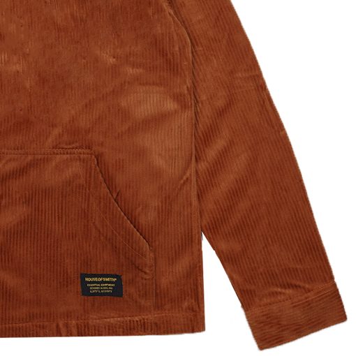 House of Smith Jaket Pria - Cord Master Jacket Zipper Camel - Trucker Jacket - Image 3
