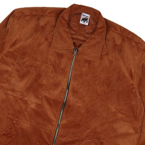 House of Smith Jaket Pria - Cord Master Jacket Zipper Camel - Trucker Jacket - Image 2