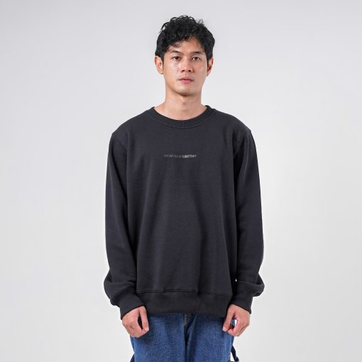 House of Smith Sweater Crewneck Pria - Black On Black Hdc Crewneck #2 - Image 3