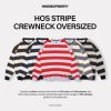 House of Smith Sweater Crewneck Oversize Pria - Hos Stripe Oversize Crewneck