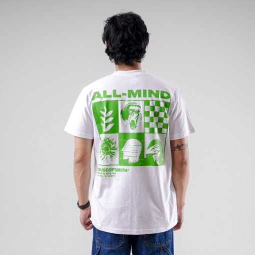 House of Smith Kaos Pria Lengan Pendek - All Mind White - T Shirt - Image 5
