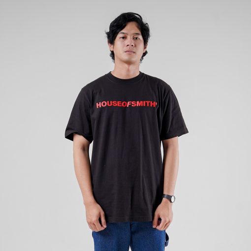 House of Smith Kaos Pria Lengan Pendek - Hos Hidden Regular Black - T Shirt - Image 3