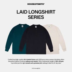 House of Smith Kaos Pria Lengan Panjang - Laid Longshirt - T Shirt Long Sleeve Henley
