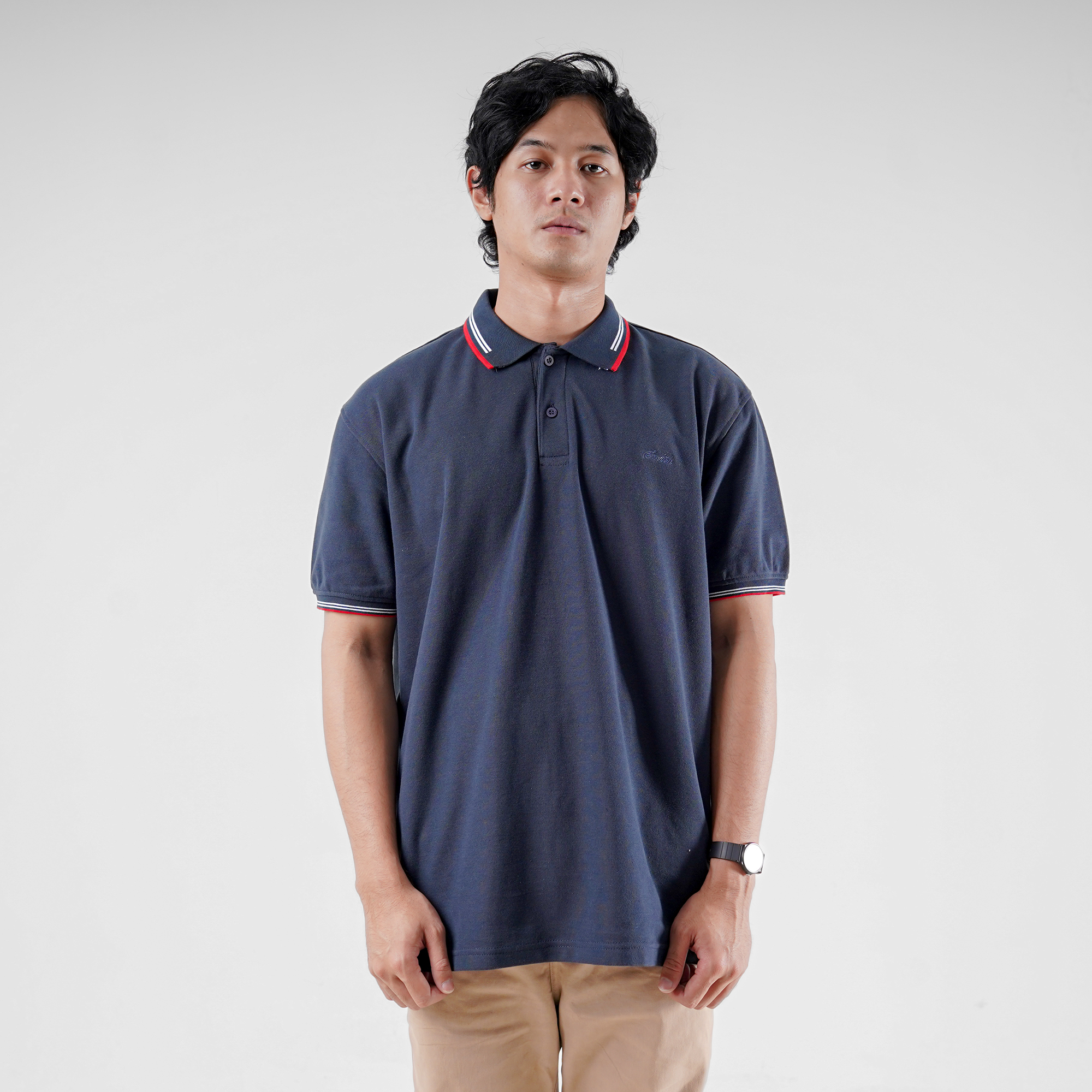 House of Smith Polo Shirt - Crimson Polo Shirt Navy - Kaos Polo Pria - Image 4