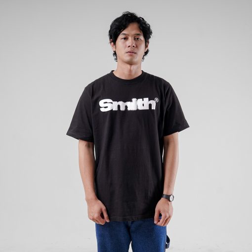 House of Smith Kaos Pria Lengan Pendek - Smith Grunge Regular Black - T Shirt - Image 3