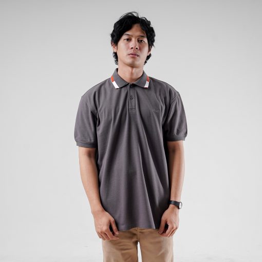 House of Smith Polo Shirt - Norwed Polo Shirt Grey - Kaos Polo Pria - Image 4