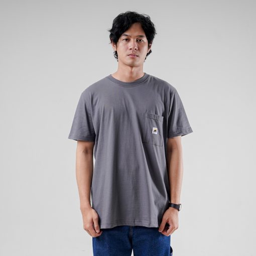 House of Smith Kaos Pria Lengan Pendek - Smith Regular Char Grey #3 - T Shirt - Image 4