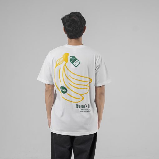 House of Smith Kaos Pria Lengan Pendek - Banana Life Regular White #4 - T Shirt - Image 5