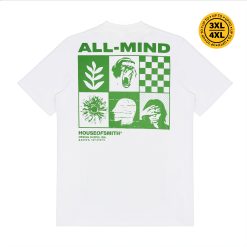 House of Smith Kaos Pria Lengan Pendek - All Mind White #2 - T Shirt