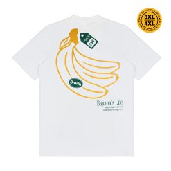 House of Smith Kaos Pria Lengan Pendek - Banana Life Regular White #4 - T Shirt