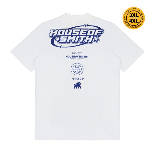House of Smith Kaos Pria Lengan Pendek - Hos Project White #5 - T Shirt