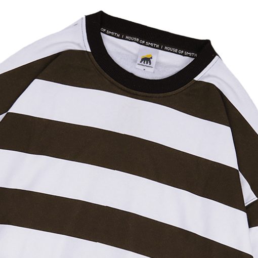 House of Smith Sweater Crewneck Oversize Pria - Hos Stripe Oversize Crewneck - Image 4