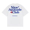 House of Smith Kaos Oversize Pria - Nice Atittude Oversized 16S White #2 - Oversize T Shirt