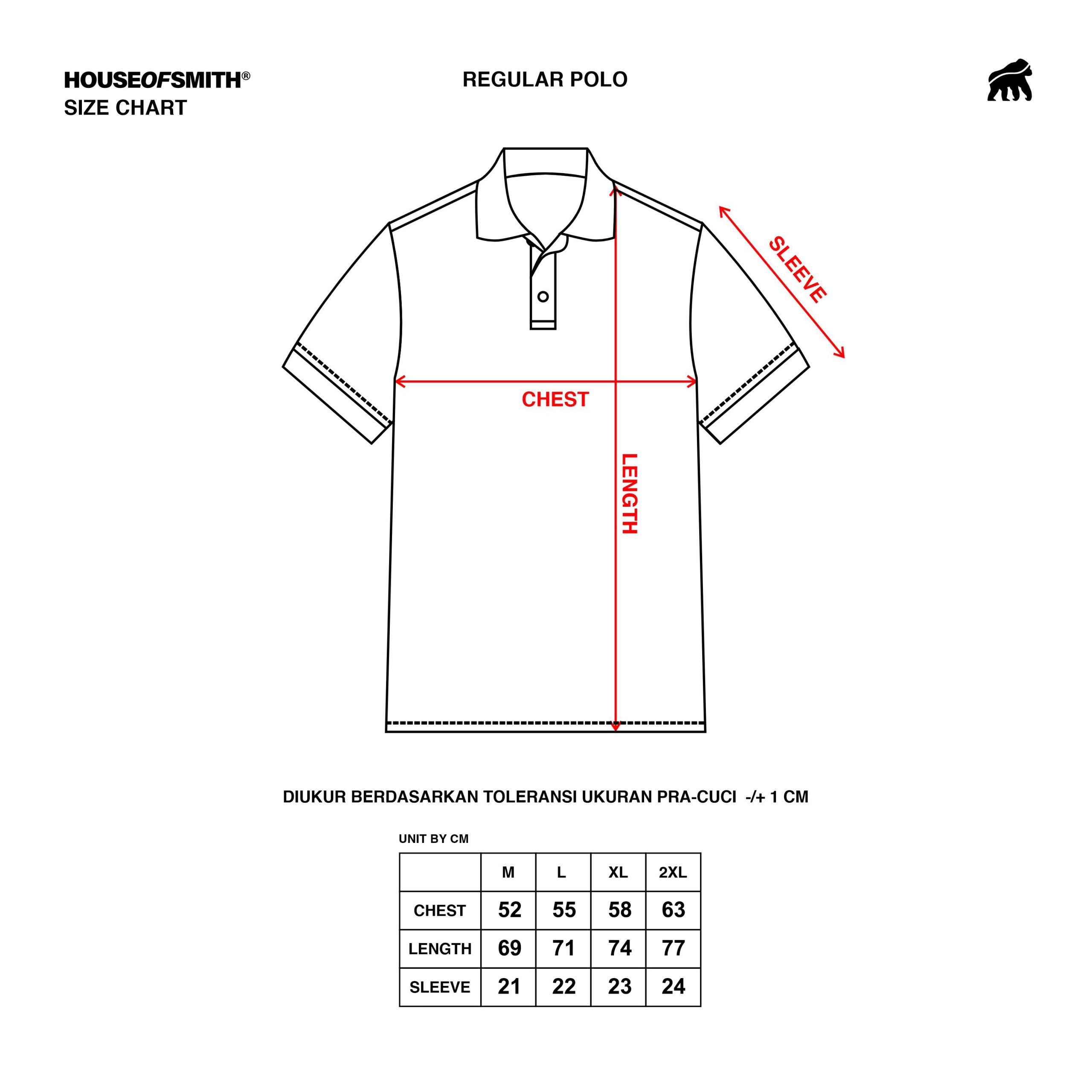 House of Smith Polo Shirt - Shade Polo Shirt Grey - Kaos Polo Pria - Image 5