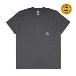 House of Smith Kaos Pria Lengan Pendek - Smith Regular Char Grey #3 - T Shirt