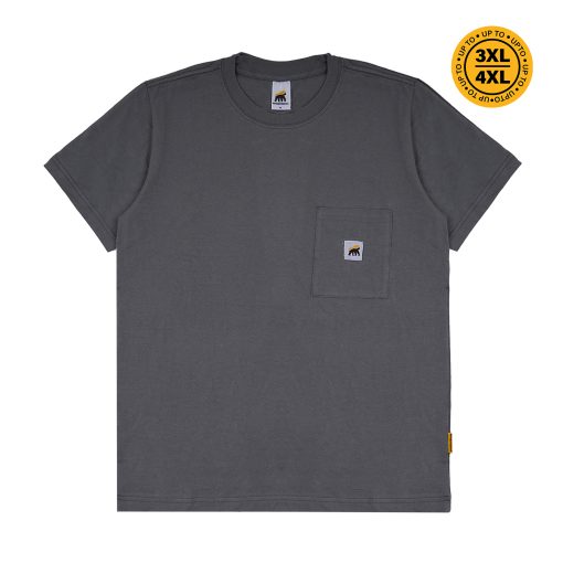 House of Smith Kaos Pria Lengan Pendek - Smith Regular Char Grey #3 - T Shirt