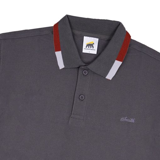 House of Smith Polo Shirt - Norwed Polo Shirt Grey - Kaos Polo Pria - Image 2