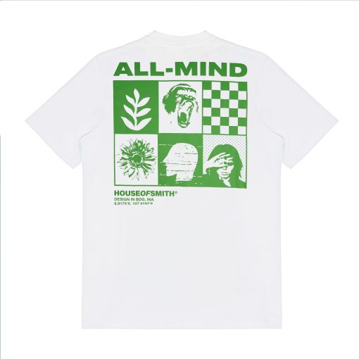 House of Smith Kaos Pria Lengan Pendek - All Mind White - T Shirt