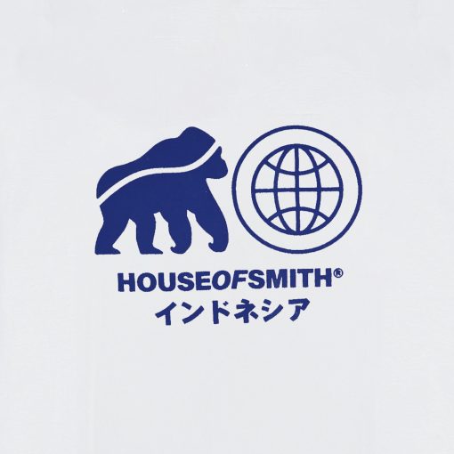 House of Smith Kaos Pria Lengan Pendek - Hos Project White #5 - T Shirt - Image 5
