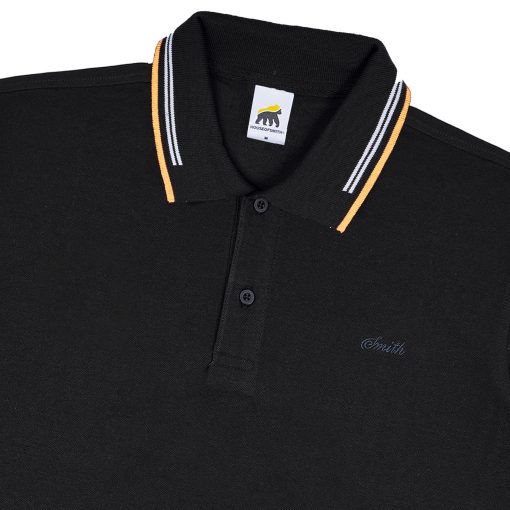 House of Smith Polo Shirt - Callow Polo Shirt Black - Kaos Polo Pria - Image 2