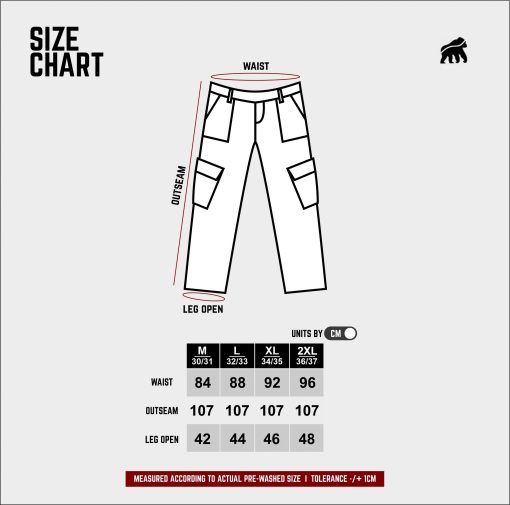 House of Smith Celana Cargo Panjang Pria - New Carmith Grey - Cargo Long Pants - Image 7