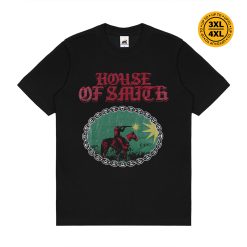 House of Smith Kaos Pria Lengan Pendek - Brook Regular Black #4 - T Shirt