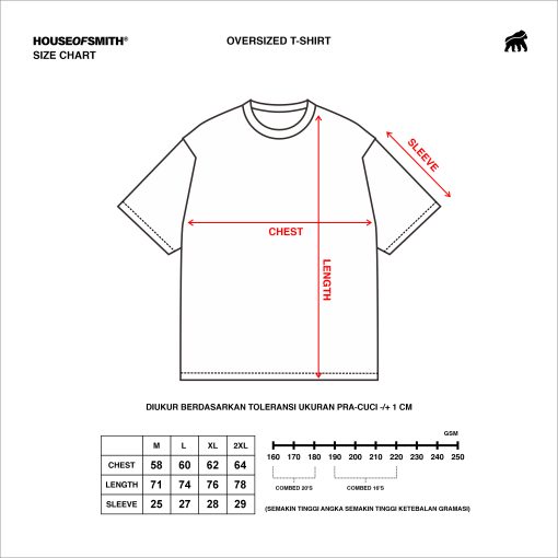 House of Smith Kaos Oversize Pria - Day Off Oversize 16S Tshirt - Oversize T Shirt - Image 8
