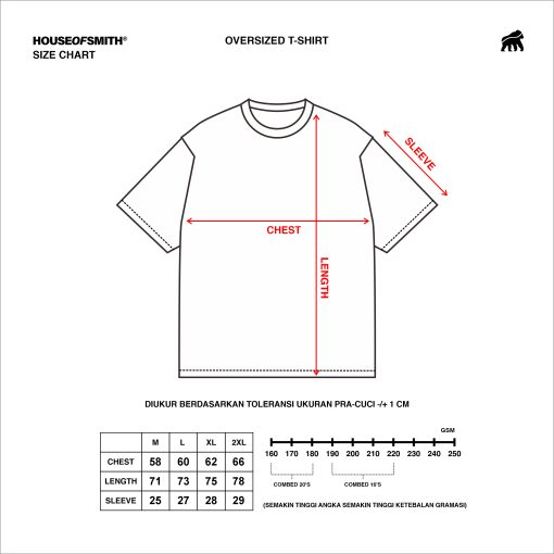 House of Smith Kaos Oversize Pria - Don`t Slip Benhur Oversize 16S Tshirt - Oversize T Shirt - Image 9