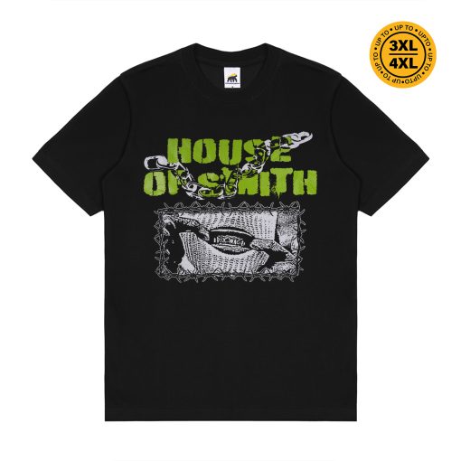 House of Smith Kaos Pria Lengan Pendek - Gangsta Regular Black #3 - T Shirt