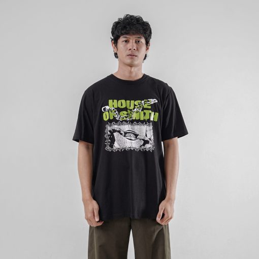House of Smith Kaos Pria Lengan Pendek - Gangsta Regular Black #3 - T Shirt - Image 5