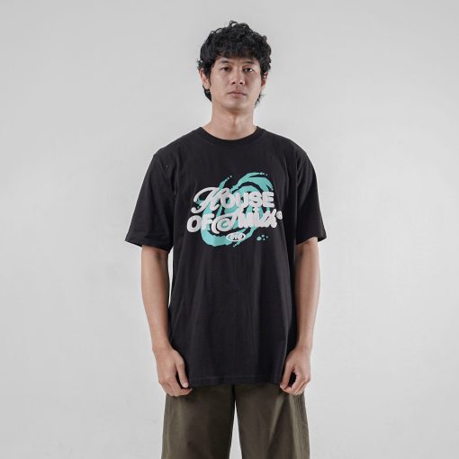 House of Smith Kaos Pria Lengan Pendek - Vortex Black Tshirt - T Shirt - Image 4