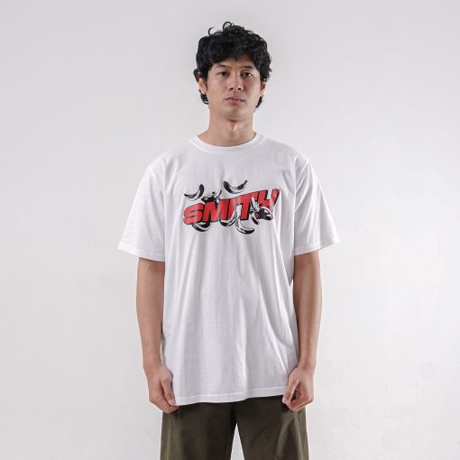 House of Smith Kaos Pria Lengan Pendek - Banafly Regular White - T Shirt - Image 5