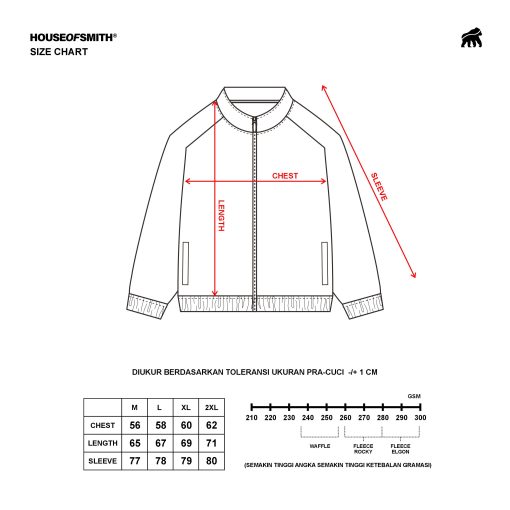 House of Smith Jaket Tracktop Pria - Posh Tracktop  - Jacket - Image 7