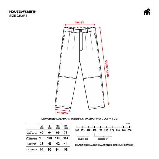 House of Smith Celana Wide Tappered - Scates - Pants - Image 7