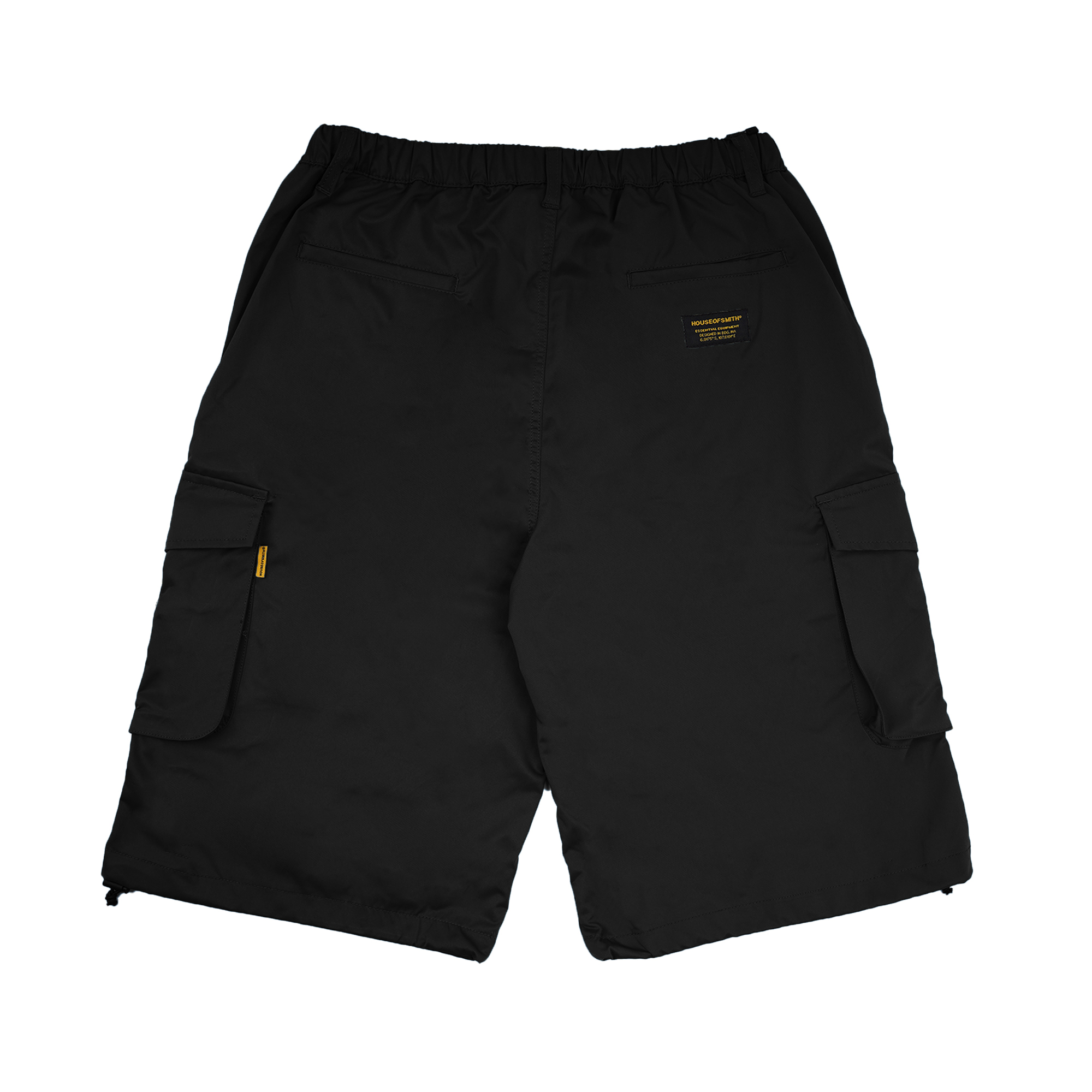 House of Smith Celana Cargo Pendek Pria - Recon Short Baggy Pants Black - Cargo Short Pants - Image 4