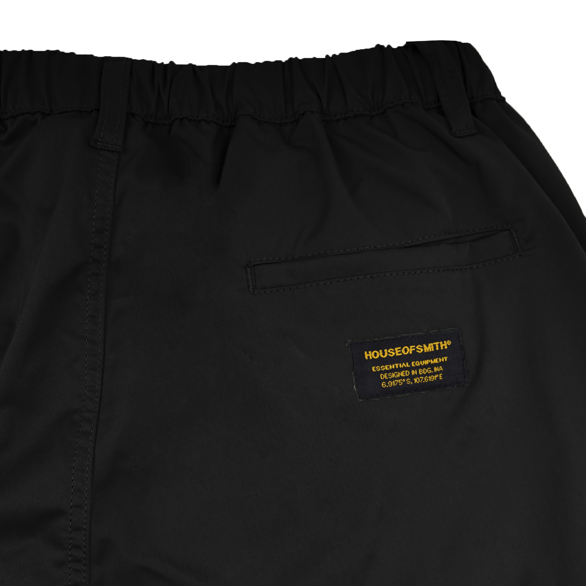 House of Smith Celana Cargo Pendek Pria - Recon Short Baggy Pants Black - Cargo Short Pants - Image 7