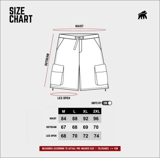 House of Smith Celana Cargo Pendek Pria - Recon Short Baggy Pants Mocca  - Cargo Short Pants - Image 9