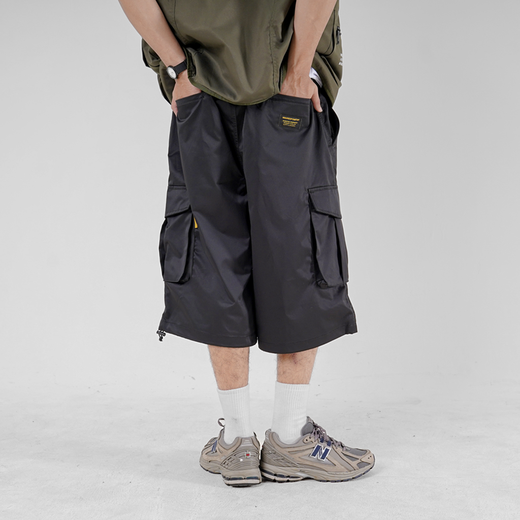 House of Smith Celana Cargo Pendek Pria - Recon Short Baggy Pants Black - Cargo Short Pants - Image 2