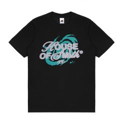 House of Smith Kaos Pria Lengan Pendek - Vortex Black Tshirt - T Shirt