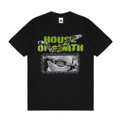 House of Smith Kaos Pria Lengan Pendek - Gangsta Regular Black #2 - T Shirt
