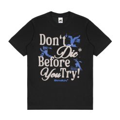 House of Smith Kaos Pria Lengan Pendek - Don`t Die Black Tshirt - T Shirt